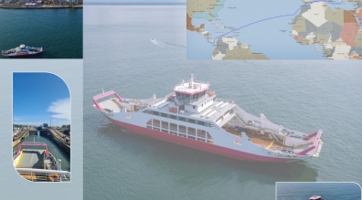 Delivery of 73m double ended ropax ferry